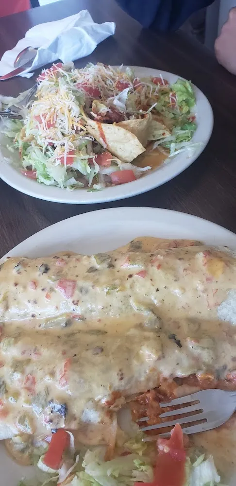 Meat Burrito Chili Con Queso